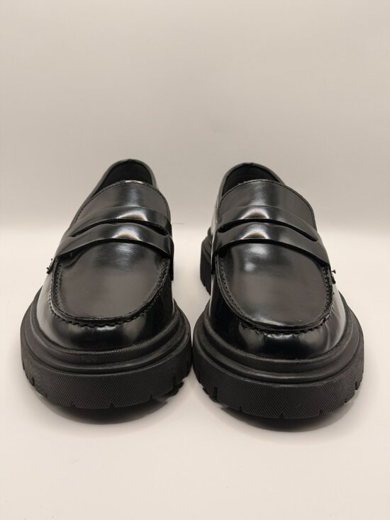 Steve Madden Men\'s Zeb Black Leather Penny Loafer Sz 7 main image 8